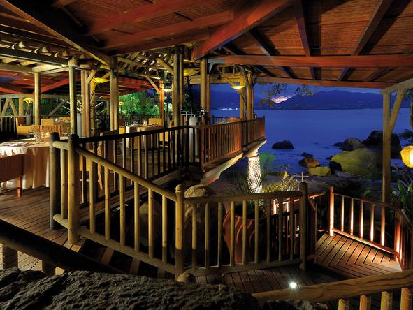 Sainte Anne Resort & Spa - evening on the deck